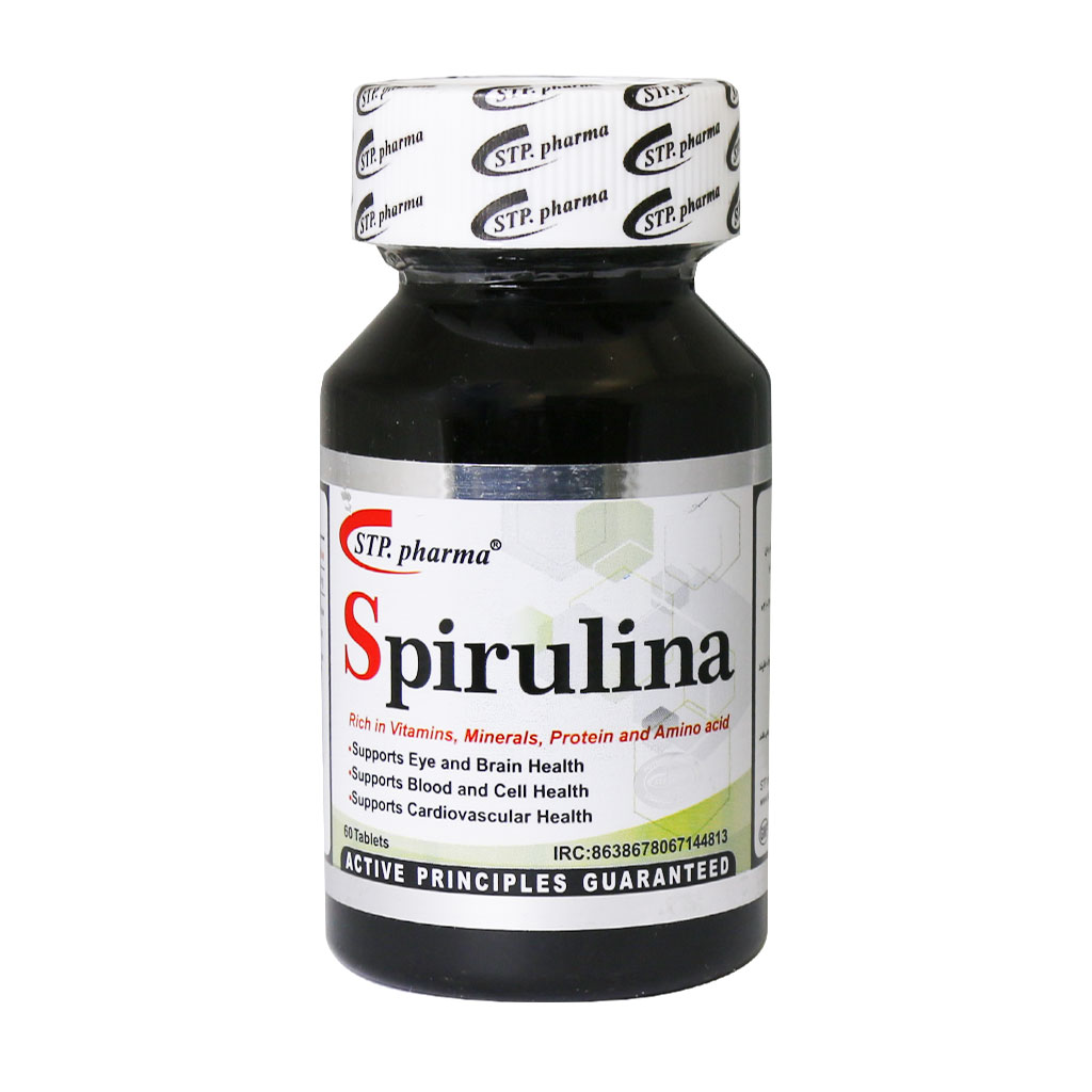 قرص اسپیرولینا اس تی پی فارما 60 عدد