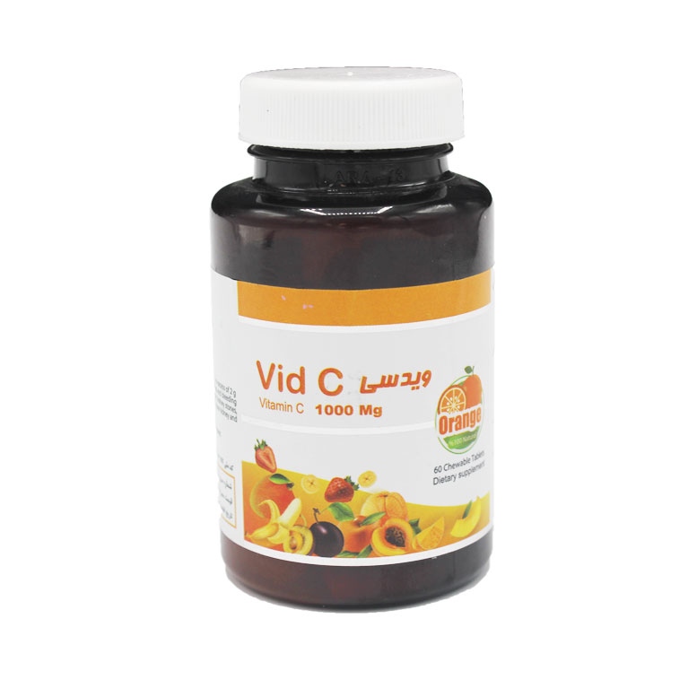قرص ویتامین C جویدنی ویدسی 1000 میلی گرم بسته 60 عددی