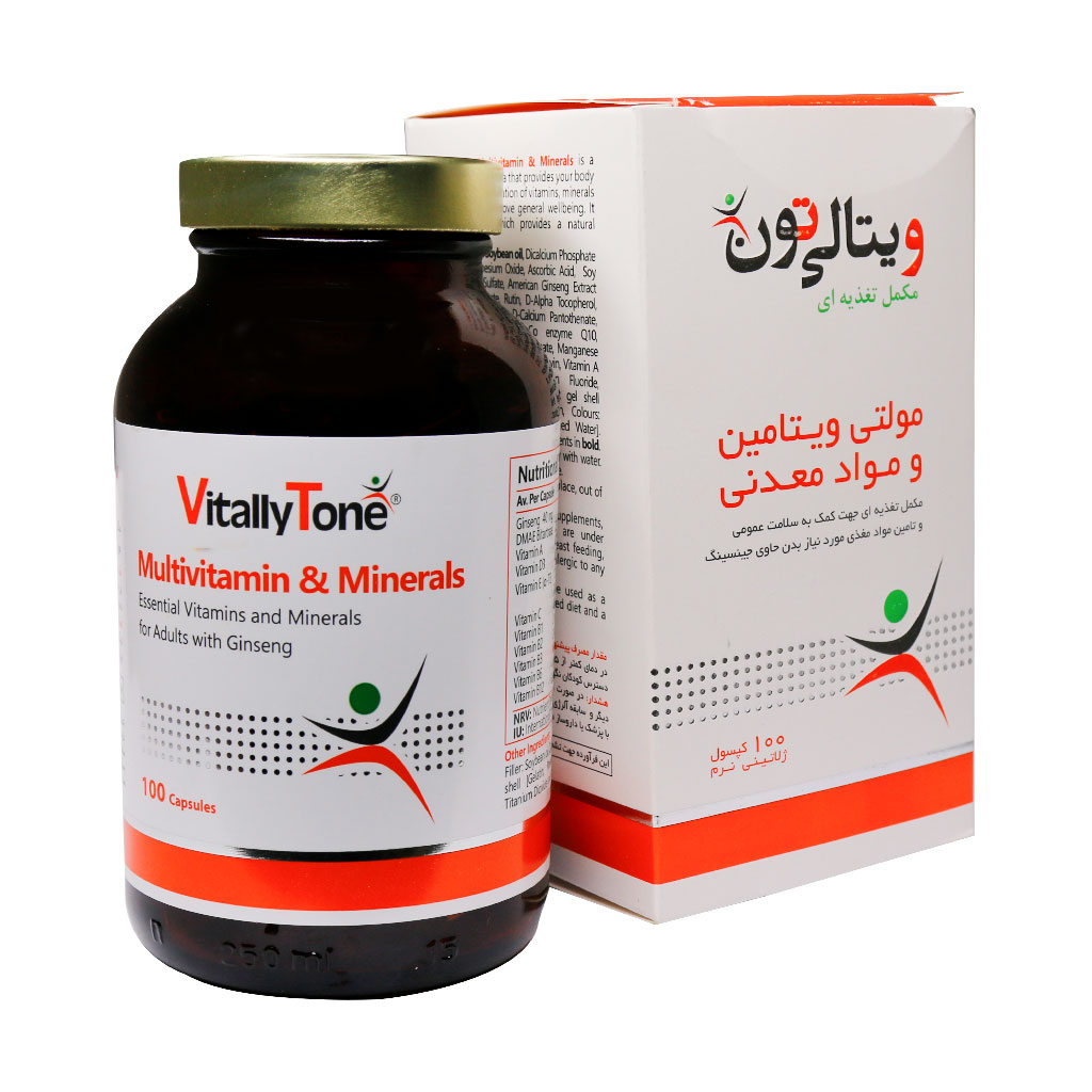سافت ژل مولتی ویتامین و مینرال ویتالی تون 100 عدد