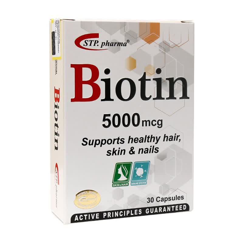 کپسول بیوتین 5000 میکروگرم اس تی پی فارما 30 عدد