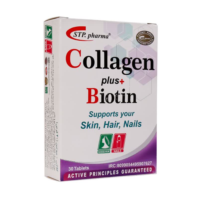 قرص کلاژن پلاس بیوتین اس تی پی فارما 30 عددی