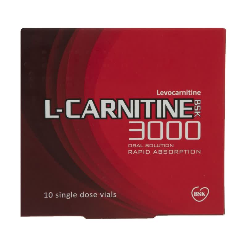 ال کارنیتین 3000 بی اس کی 10 ویال خوراکی