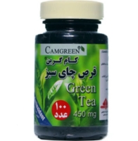 قرص چای سبز کام گرین گیاه اسانس 100 عدد